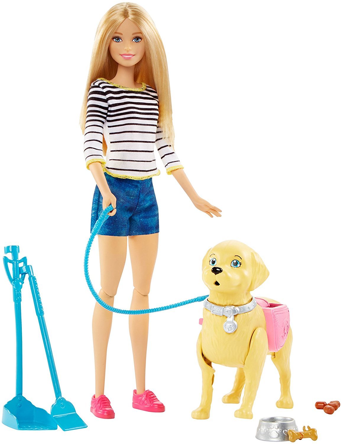【中古】【非常に良い】バービー人形Barbie Girls Walk and Potty Pup with Blonde Doll [並行輸入品]