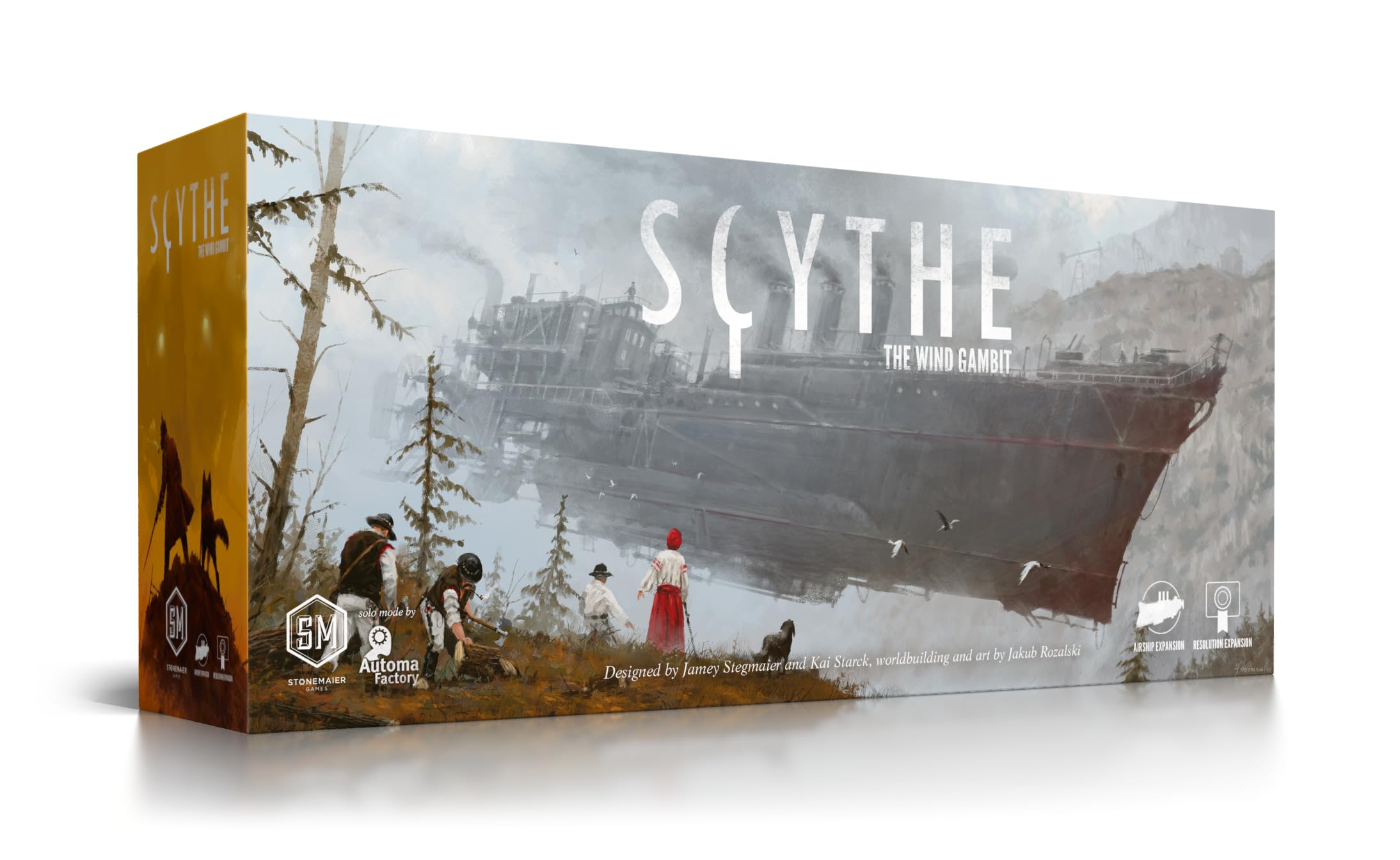 【中古】【非常に良い】Stonemaier Games: Scythe: The Wind Gambit拡張 | 鎌に追加 (ベースゲーム) | 飛行船と解像度を追加 (2つの新しいモジュール) | 1-5プレーヤー 1|スカイマーケットプラス