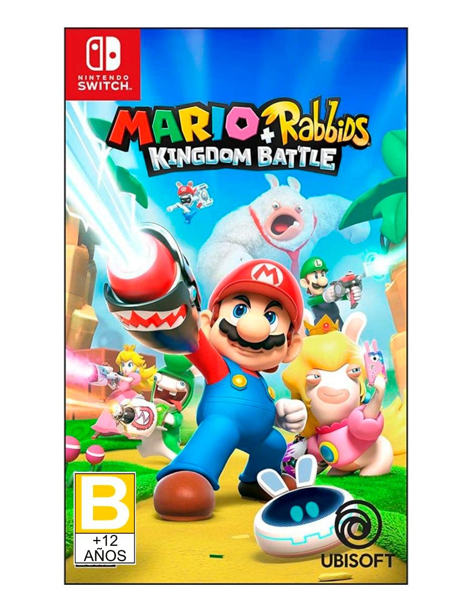 【中古】【非常に良い】任天堂Switch アクション・ファイティングゲーム SW Mario+Rabbids Kingdom Battleマリオ+ラビッツ キングダムバトル〈Ubisoft〉北米版【】画像