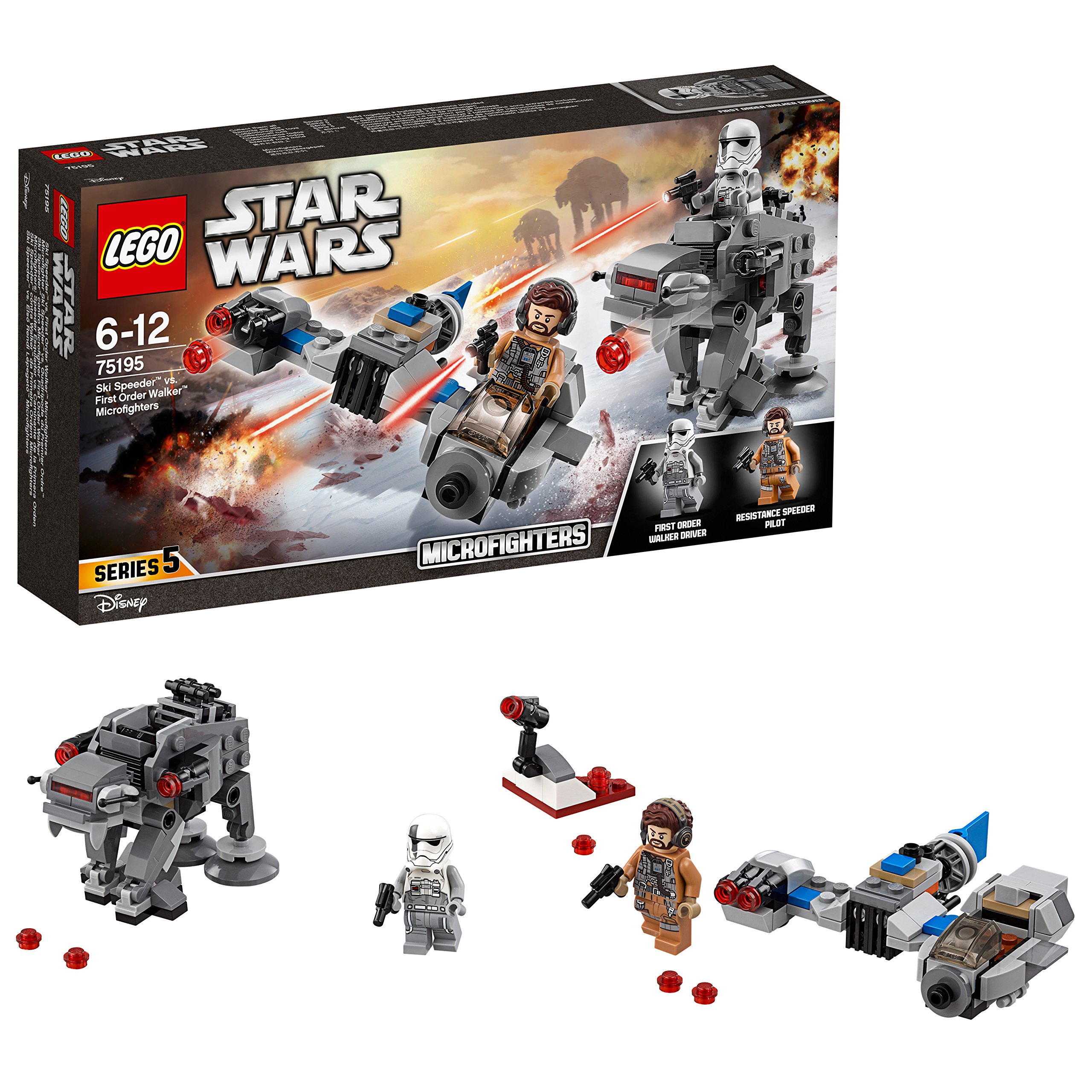 【中古】【非常に良い】レゴ(LEGO) スター・ウォーズ スキー・スピーダー? vs.ファースト・オーダー・ウォーカー? マイクロファイター 75195