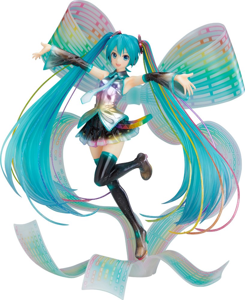 【中古】【非常に良い】キャラクター・ボーカル・シリーズ01 初音ミク 初音ミク 10th Anniversary Ver. Memorial Box (記念本「初音ミク アーカイブ」同梱)1/7スケール ABS&PVC製｜スカイマーケットプラス