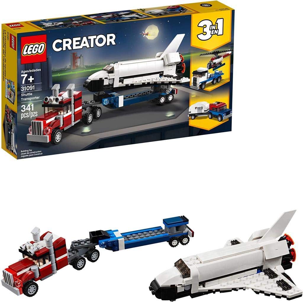 【中古】【人並み外れたに似つかわしい】レゴ(LEGO) 創造者 シャトル持ちはこび機 31091 知育手あそび 立ちはだかる 手あそび うしろ帯 御坊っちゃん