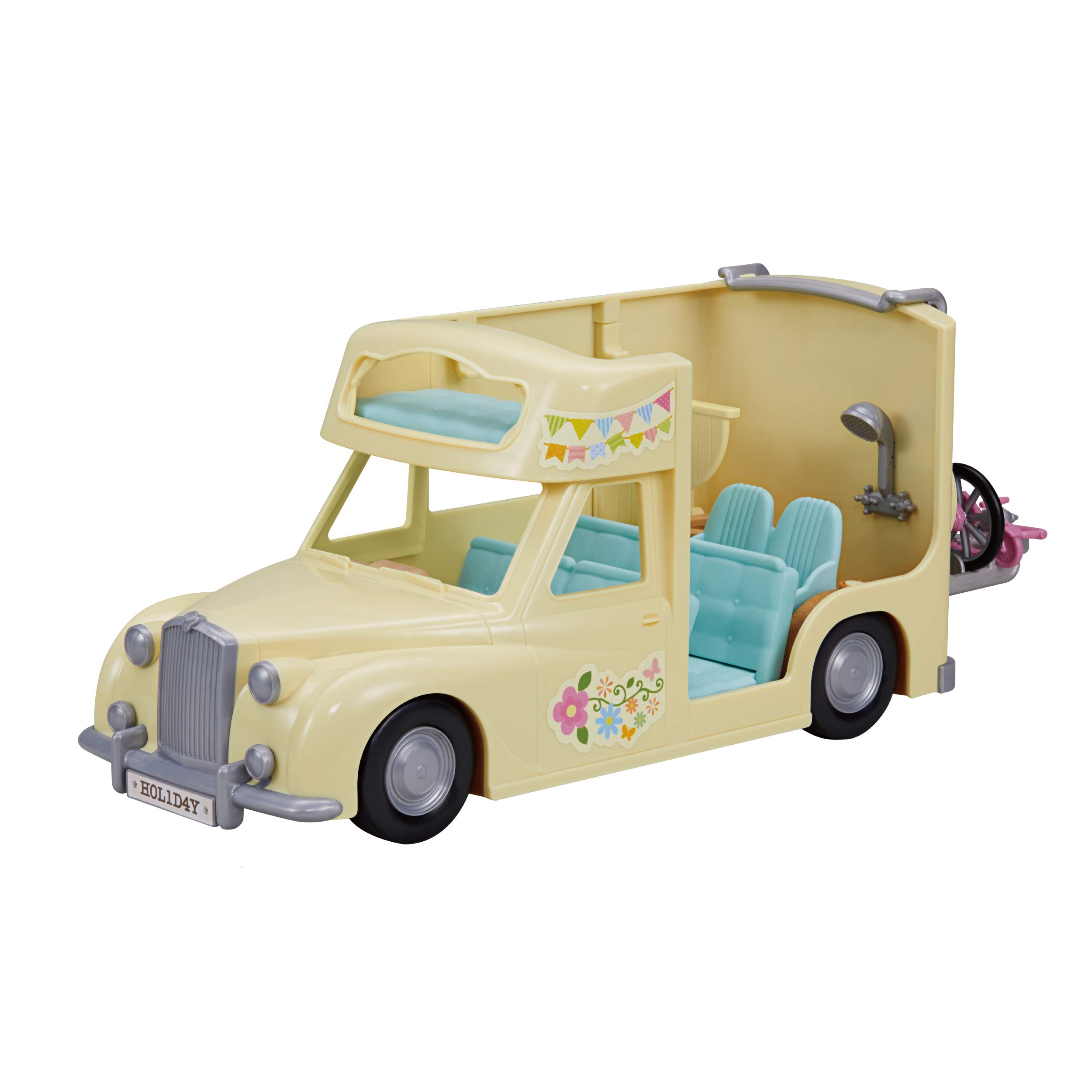 【中古】【非常に良い】シルバニアファミリー のりもの 【 みんなでおとまりキャンピングカー 】 コ-63 STマーク認証 3歳以上 おもちゃ ドールハウス Sylvanian Families エポック社 EPOCH｜スカイマーケットプラス