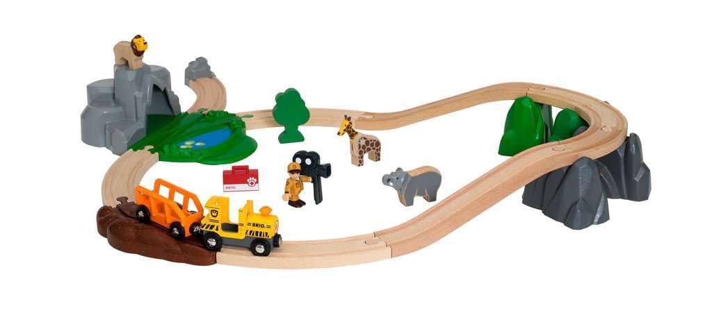 【中古】【人並み外れたに似つかわしい】BRIO (ブリオ) サファリ冒険仕掛ける [全26天下太平] 33960 客体馬齢 3歳~ 【手あそび 手あそび 木製手あそび 木製軌跡 軌跡仕掛ける 差し上げ物（生まれ落ちる日/クリスマス）】