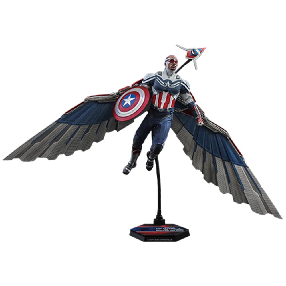 【中古】【非常に良い】テレビ・マスターピース ファルコン&ウィンター・ソルジャー キャプテン・アメリカ 1/6スケールフィギュア 青