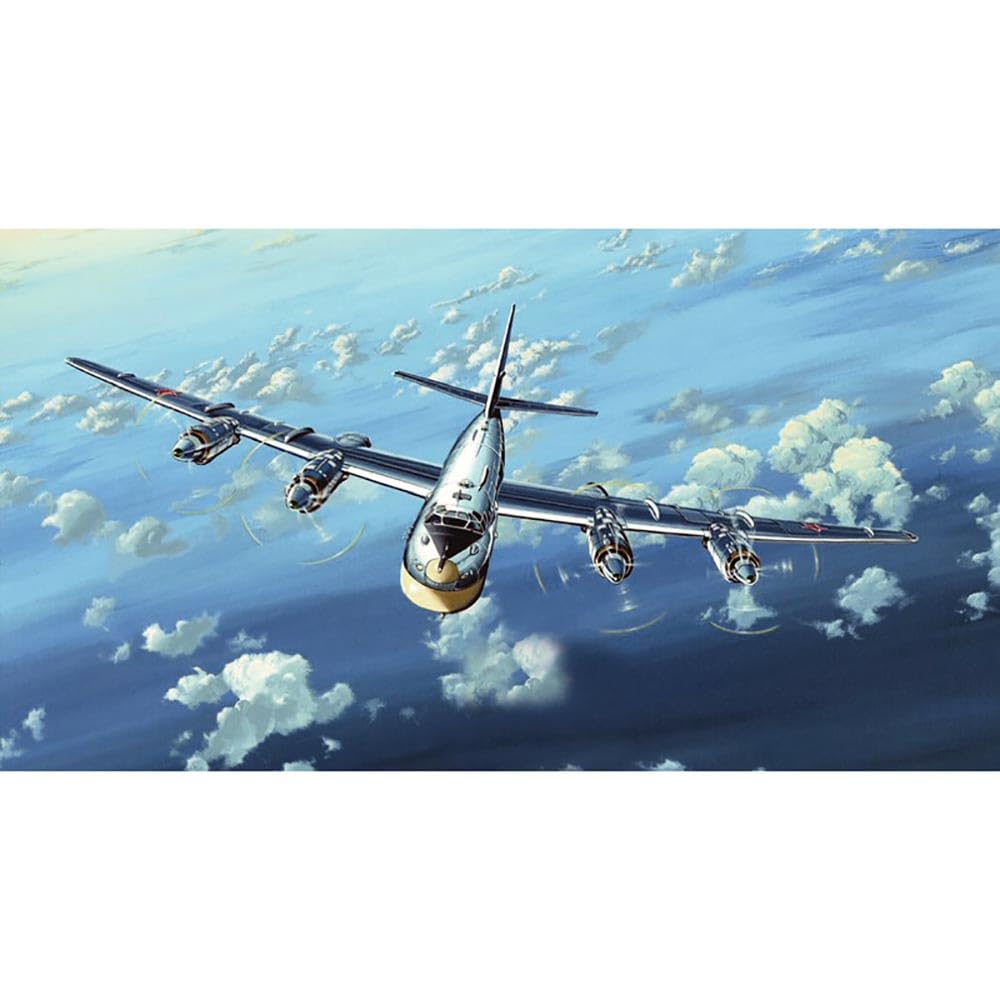 【中古】【非常に良い】トランペッター 1/144 ロシア空軍戦略爆撃機 Tu-95MS ベアーH型 プラモデル|スカイマーケットプラス