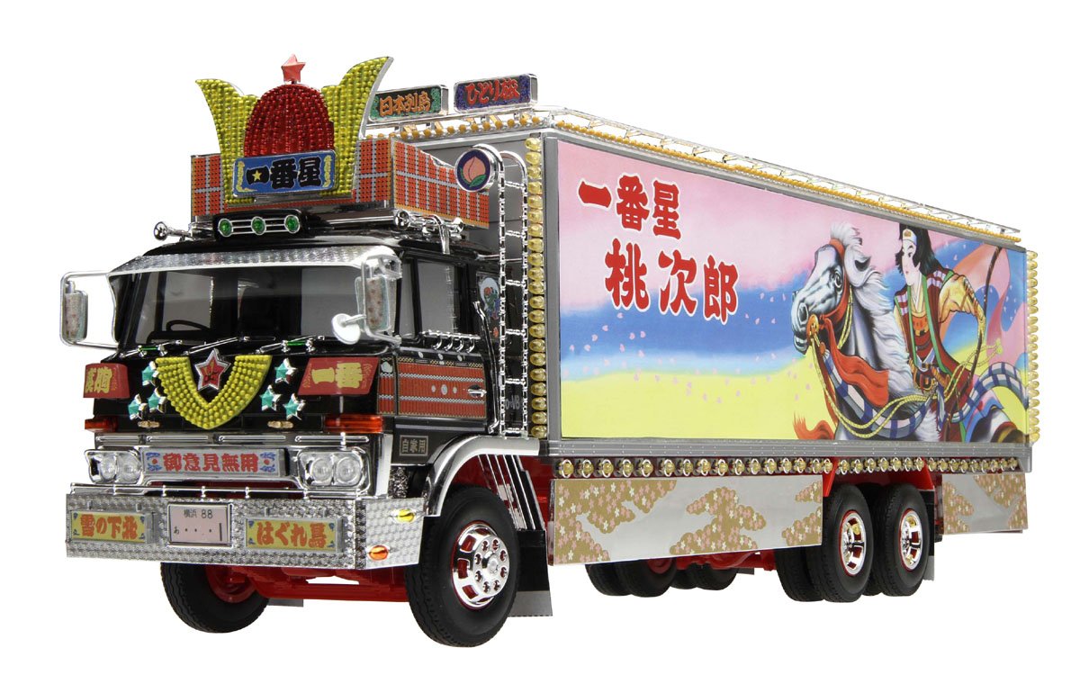 【中古】【非常に良い】青島文化教材社 1/32 トラック野郎シリーズ No.4 一番星 男一匹桃次郎 プラモデル