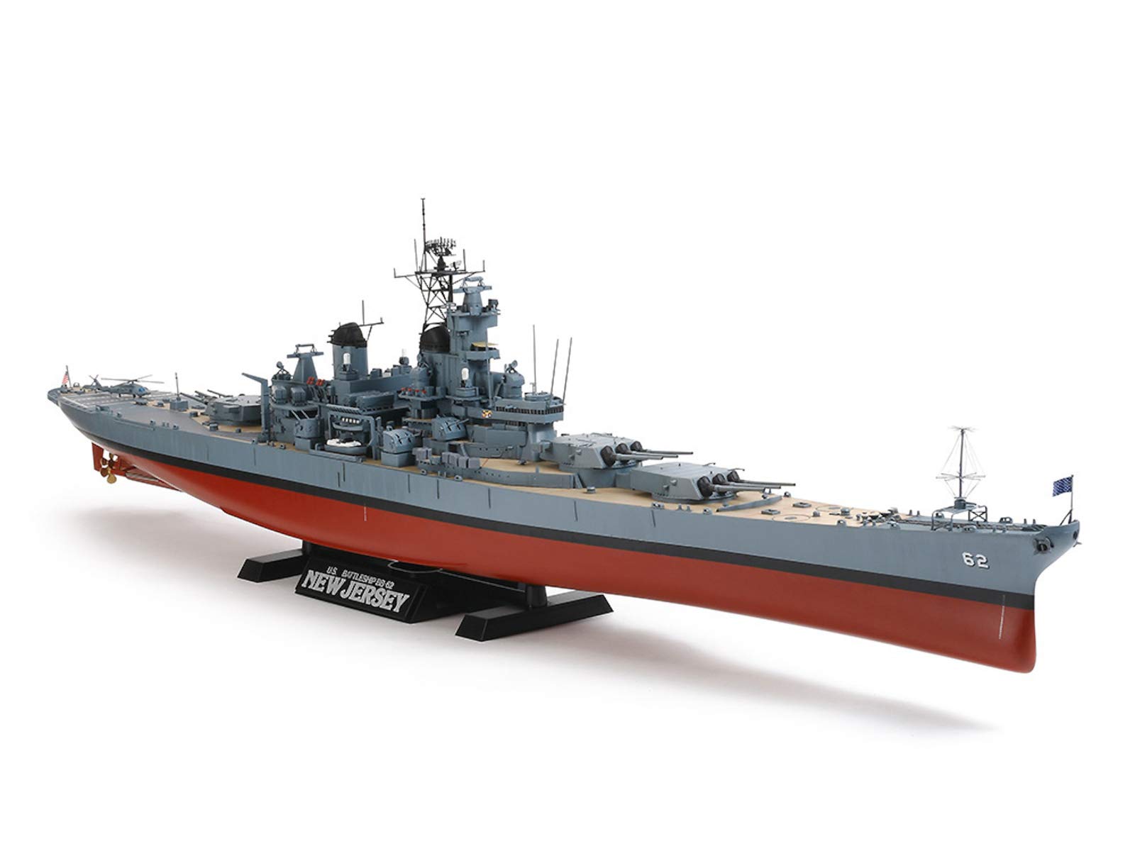 【中古】【非常に良い】タミヤ(TAMIYA) 1/350 艦船シリーズ No.28 アメリカ海軍 戦艦 BB-62 ニュージャージー プラモデル 78028