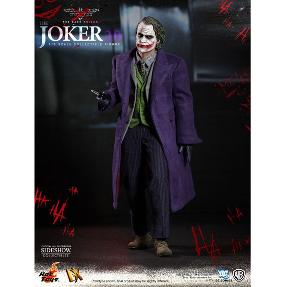 【中古】【非常に良い】ムービー・マスターピース DXダークナイト 1/6スケールフィギュア ジョーカー(2.0版) (2次出荷分)