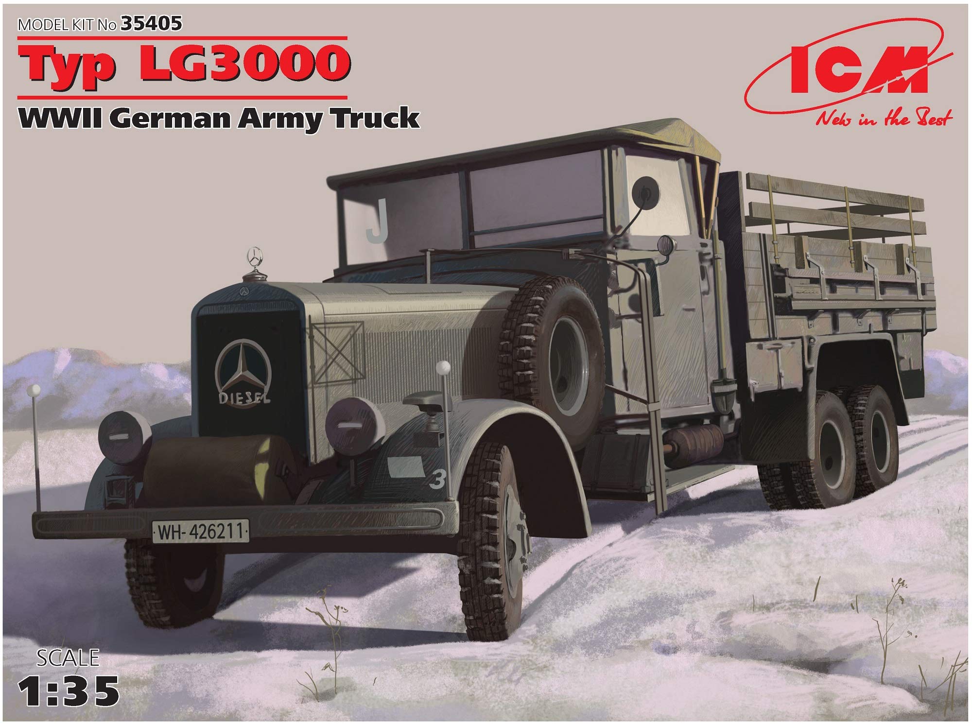 【中古】【非常に良い】アイシーエム ICM 1/35 LG3000 6輪トラック プラモデル