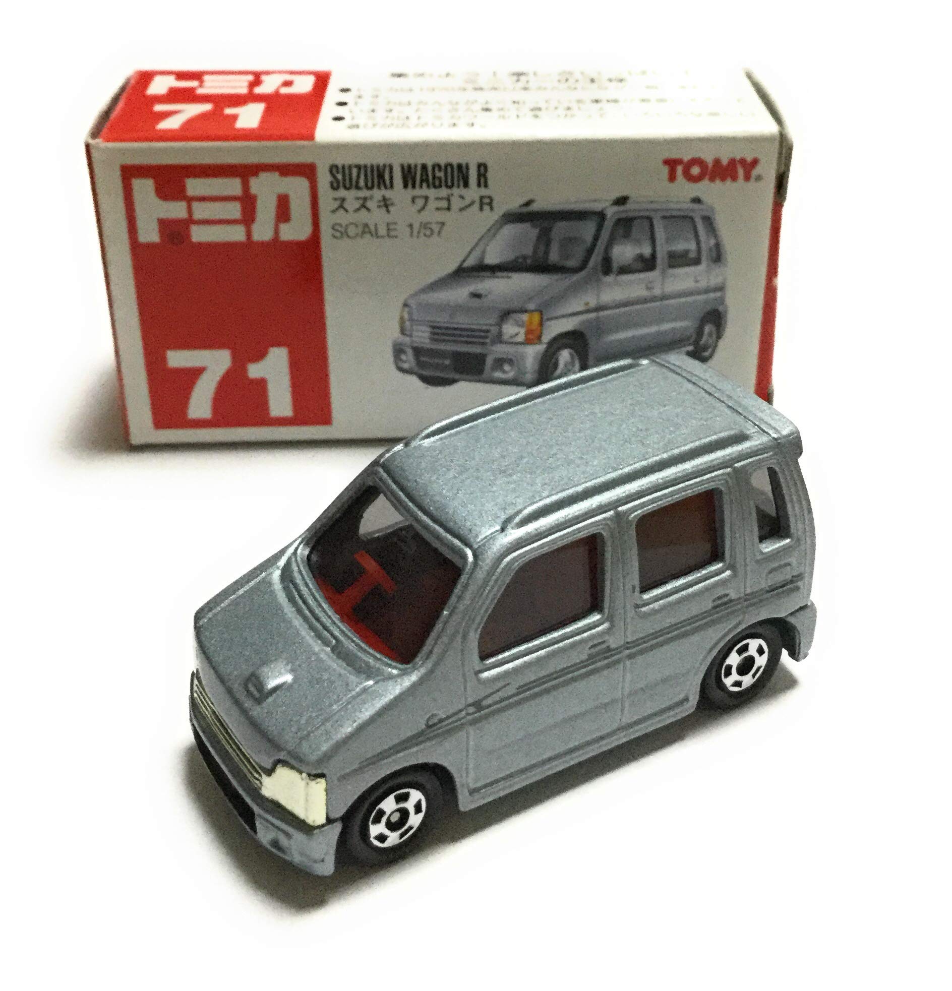 【中古】【非常に良い】トミカ　赤箱　71　初代　スズキ　ワゴンR　1/57　シルバー　赤TOMYロゴ