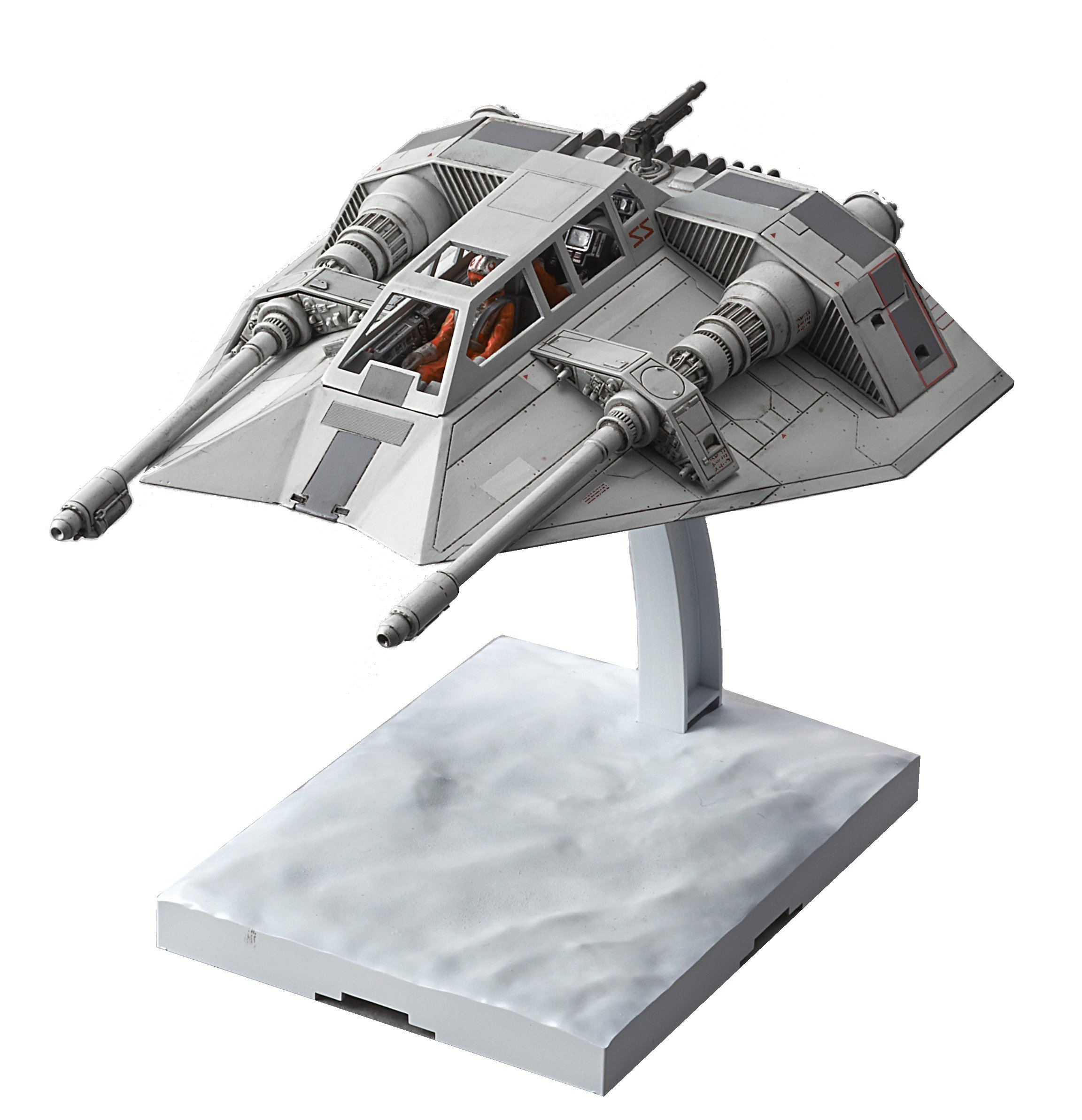【中古】【非常に良い】スター・ウォーズ スノースピーダー 1/48スケール プラモデル