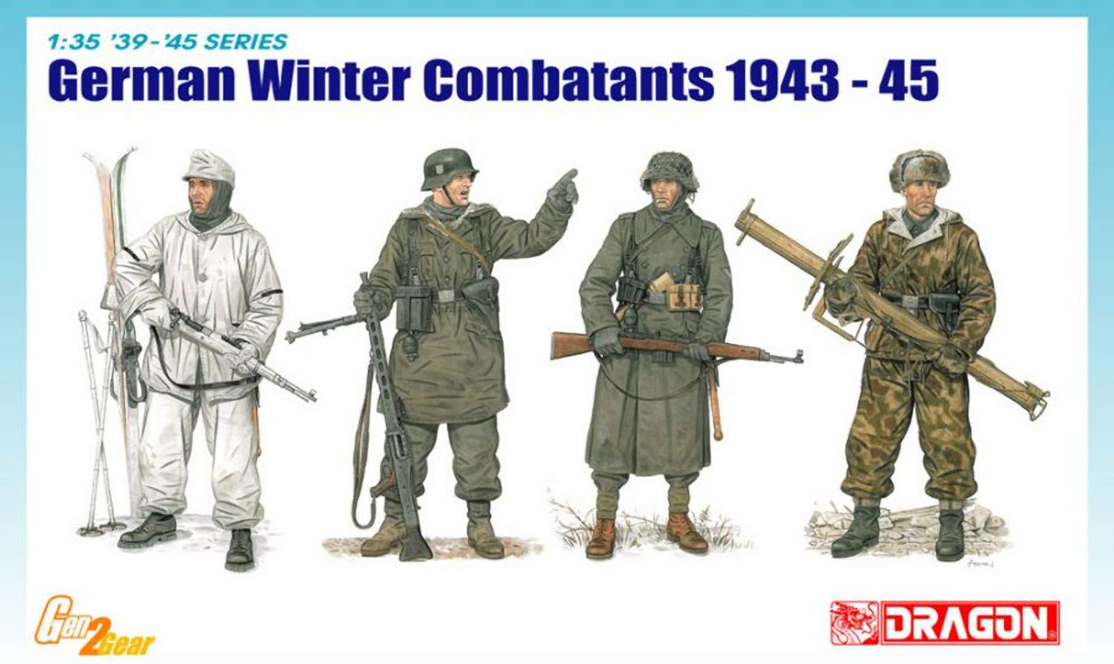 【中古】【非常に良い】プラッツ 1/35 第二次世界大戦 ドイツ軍 冬季装備兵セット 1943~1945 プラモデル DR6705