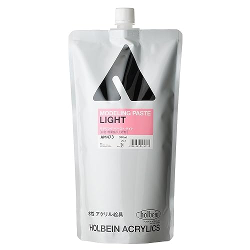 【中古】【非常に良い】ホルベイン アクリリックメディウム AM473 900ml モデリングペーストライト〈白色軽量盛り上げ材〉 14473
