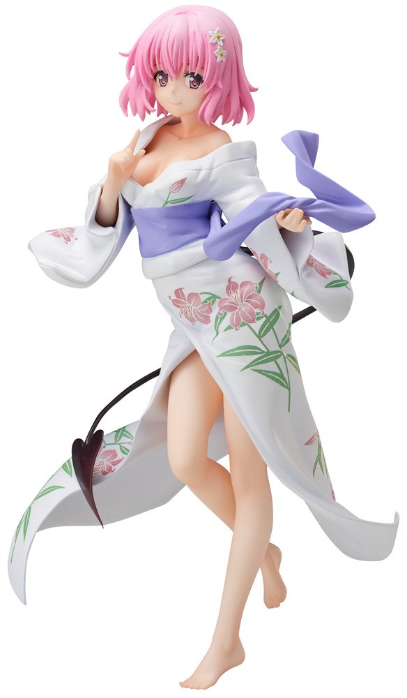 【中古】【非常に良い】To LOVEる-とらぶる-ダークネス モモ・ベリア・デビルーク 浴衣Ver. 1/8スケール PVC製 塗装済み完成品フィギュア