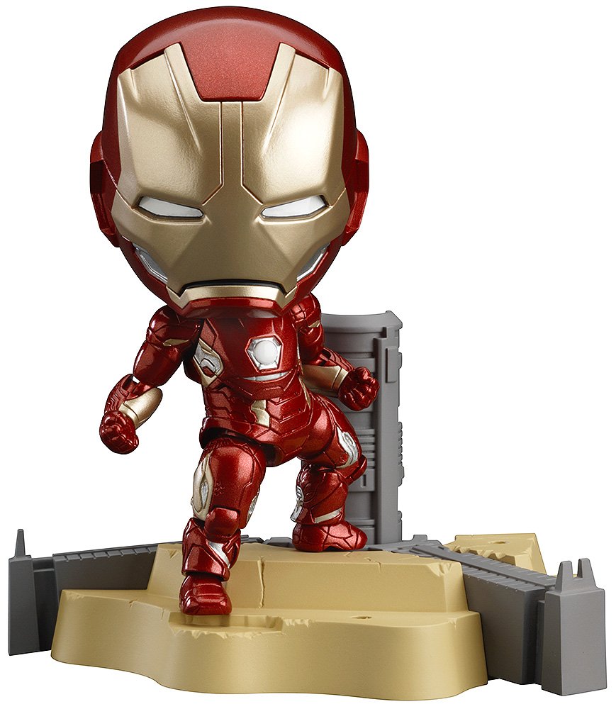 【中古】【非常に良い】ねんどろいど アベンジャーズ エイジ・オブ・ウルトロン アイアンマン マーク45 ヒーローズ・エディション ノンスケール ABS&PVC製 塗装済み可動フィギュア｜スカイマーケットプラス
