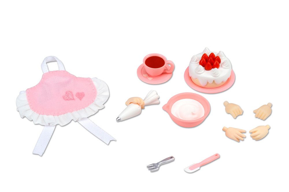 【中古】【非常に良い】コトブキヤ キューポッシュえくすとら わくわく☆ドルチェせっと ケーキ ノンスケール PVC製 塗装済み可動フィギュア