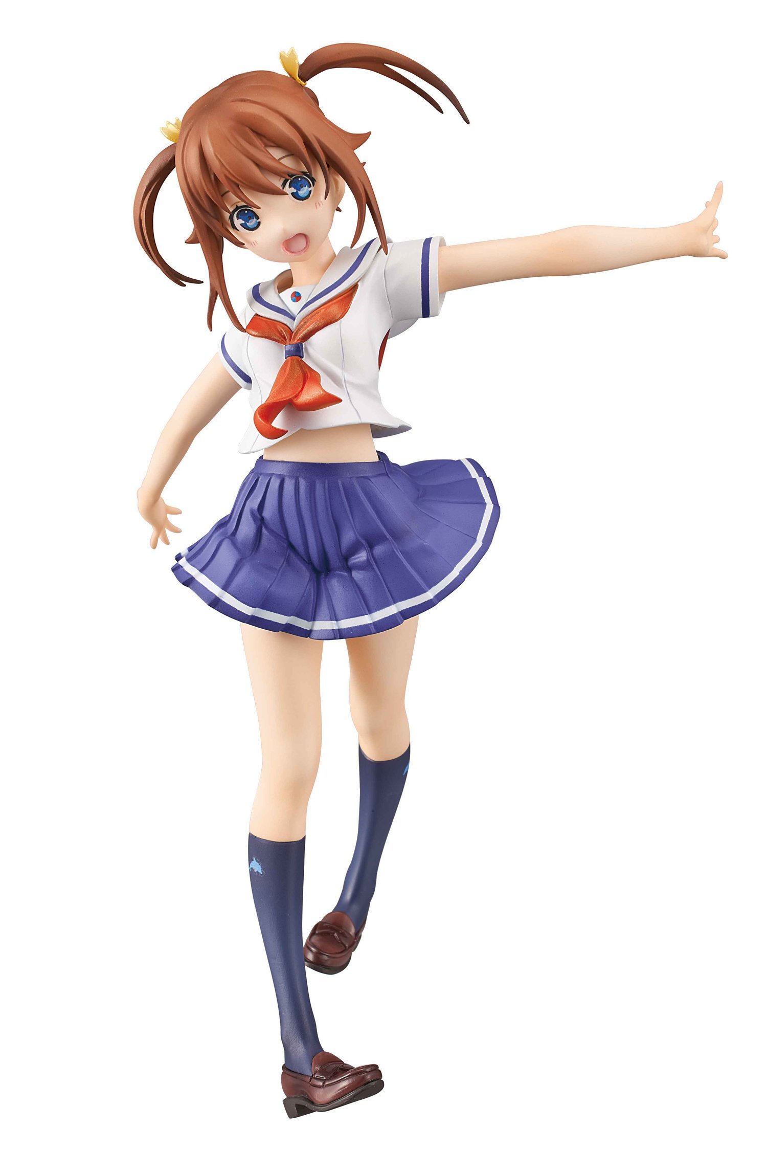 【中古】【非常に良い】「ハイスクール・フリート」晴風ガールズプロジェクト 岬 明乃 約150mm PVC&ABS製 塗装済み完成フィギュア｜スカイマーケットプラス