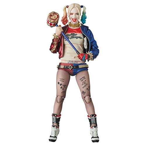 【中古】【非常に良い】MAFEX マフェックスHARLEY QUINN『SUICIDE SQUAD』ノンスケール ABS&ATBC-PVC塗装済みアクションフィギュア