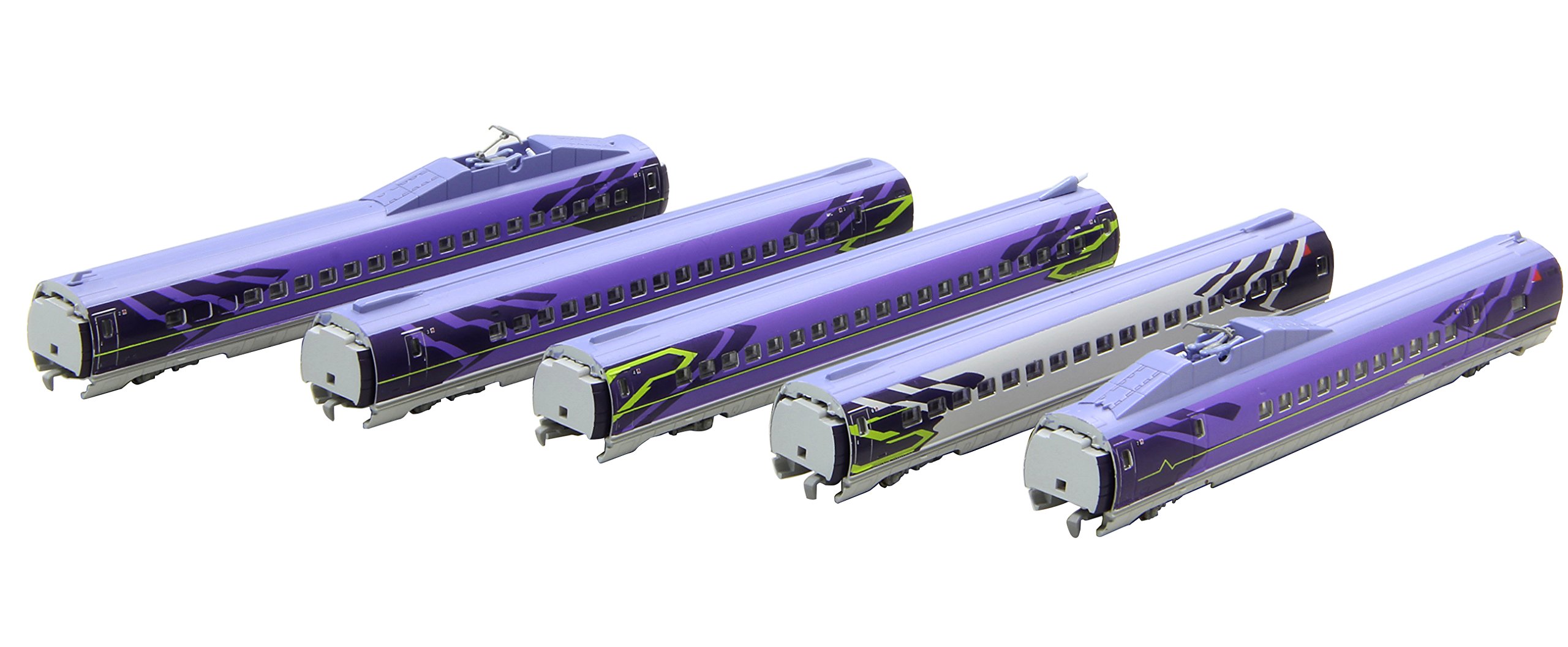 【中古】【非常に良い】ロクハン Zゲージ T013-5 新幹線 エヴァンゲリオン プロジェクト 500TYPE EVA 5両増結セット