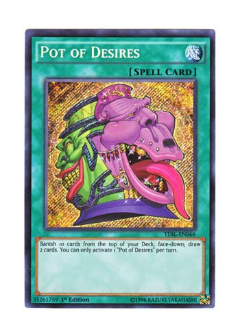 【中古】【人並み外れたに似つかわしい】遊び戯れる王 英語版 TDIL-EN066 Pot of Desires 意地きたなさで意地きたなさな壺 (シークレットレア) 1st Edition