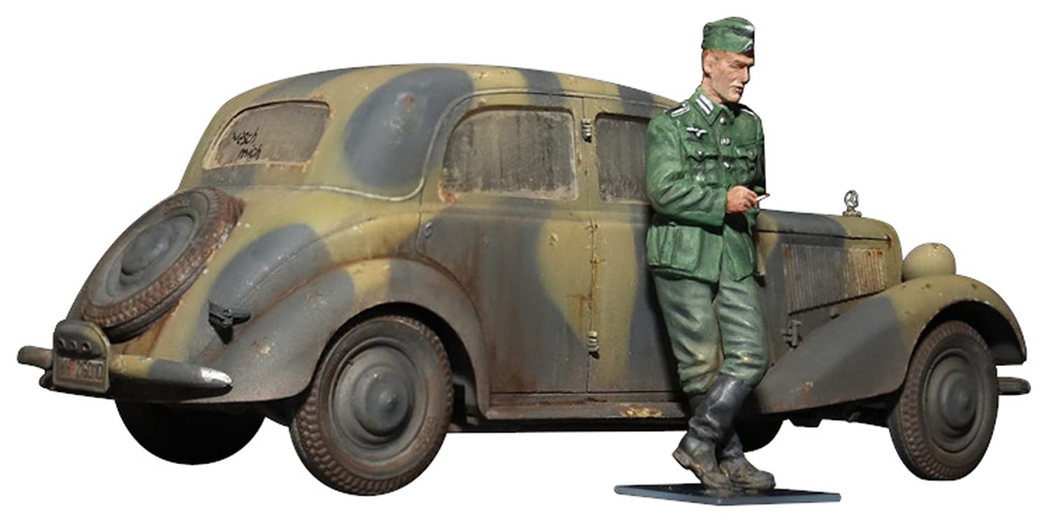 【中古】【非常に良い】ミニアート 1/35 ドイツ軍 170V パーソネンワーゲン 兵隊1体付 プラモデル MA35203|スカイマーケットプラス