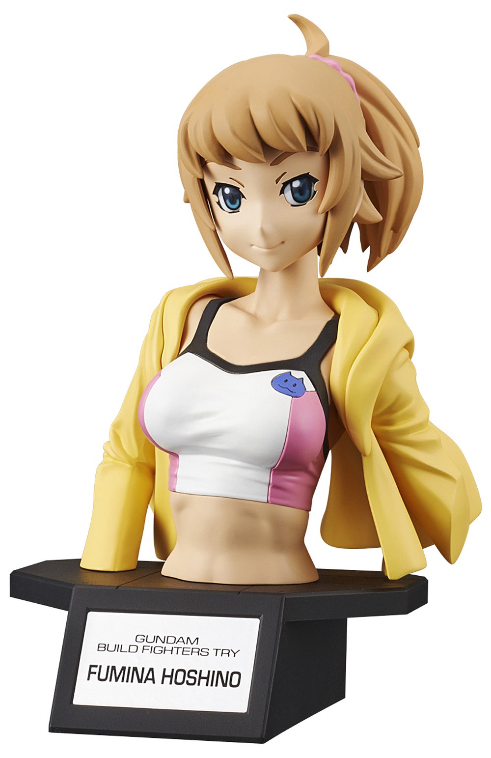 【中古】【非常に良い】フィギュアライズバスト ガンダムビルドファイターズトライ ホシノ・フミナ 色分け済みプラモデル
