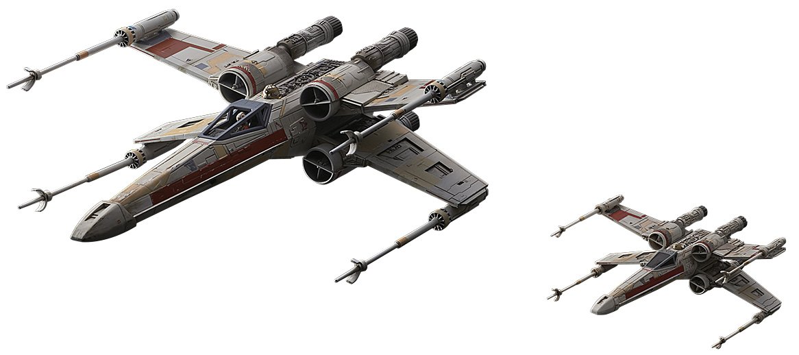 【中古】【非常に良い】スター・ウォーズ Xウイング・スターファイター レッド中隊仕様 スペシャルセット 1/72スケール プラモデル