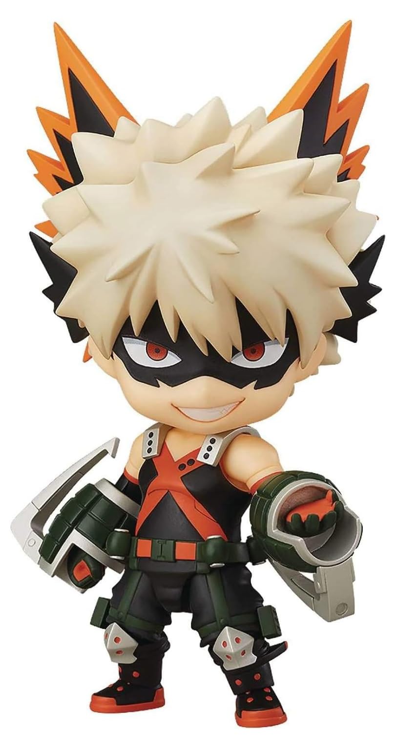 【中古】【非常に良い】ねんどろいど 僕のヒーローアカデミア 爆豪勝己 ヒーローズ・エディション ノンスケール ABS&PVC製 塗装済み可動フィギュア｜スカイマーケットプラス