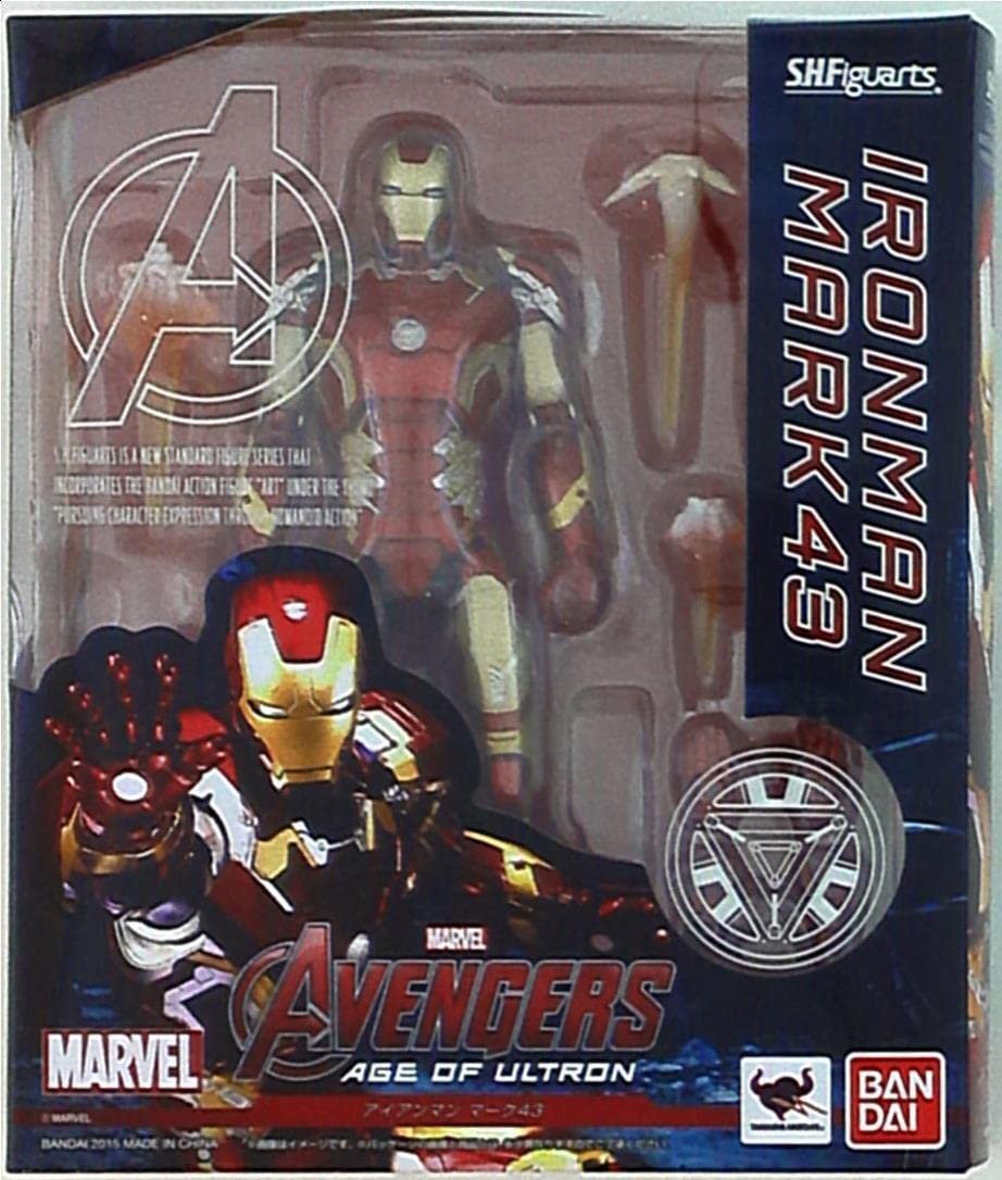 【中古】【非常に良い】バンダイ S.H.フィギュアーツ アイアンマン マーク43 S.H.Figuarts BANDAI