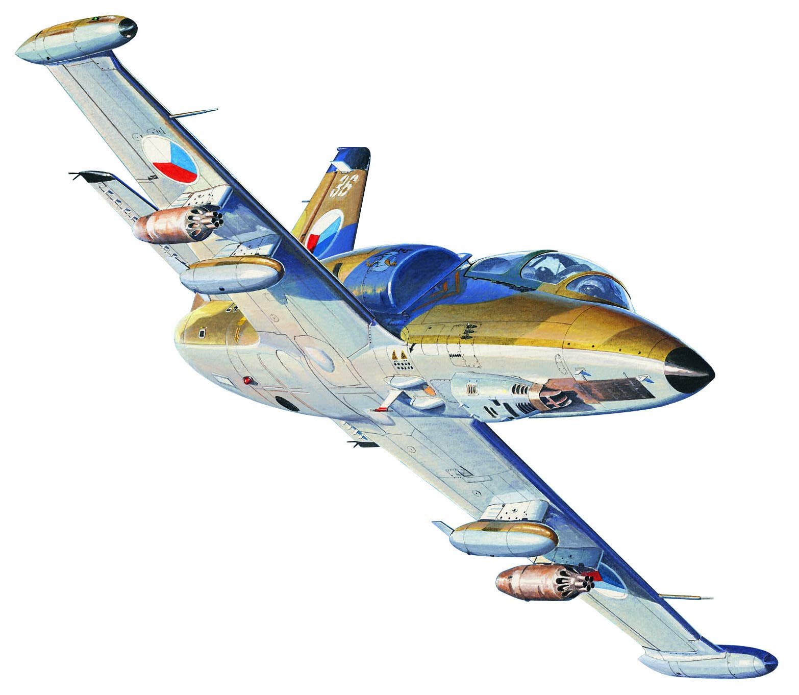 【中古】【非常に良い】トランペッター 1/48 L-39ZA アルバトロス プラモデル 05805 TRU05805｜スカイマーケットプラス