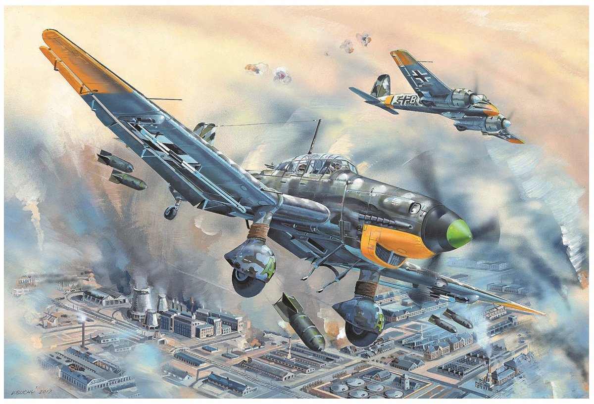【中古】【人並み外れたに好いたらしい】らっぱ吹き 1/24 ＦＲＧ軍 Ju-87D-5 シュトゥーカ プラモデル 02424
