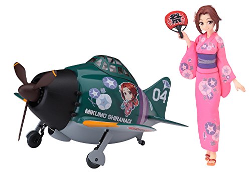 【中古】【非常に良い】ハセガワ たまごガールズコレクション No.04 1/20 白凪みくも w/たまごひこーき 零戦 レジンフィギュア&ノンスケールプラモデル SP383