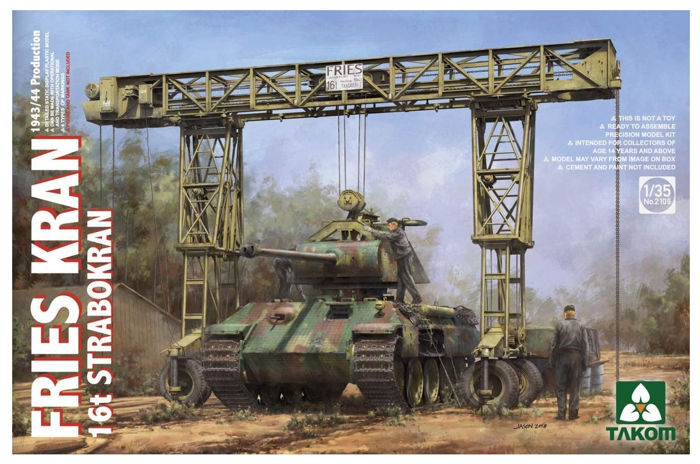【中古】【人並み外れたに好いたらしい】タコム 1/35 ＦＲＧ軍 すくみ上がる社 16t ガントリークレーン 1943～44年生み出すこと型 プラモデル TKO2109