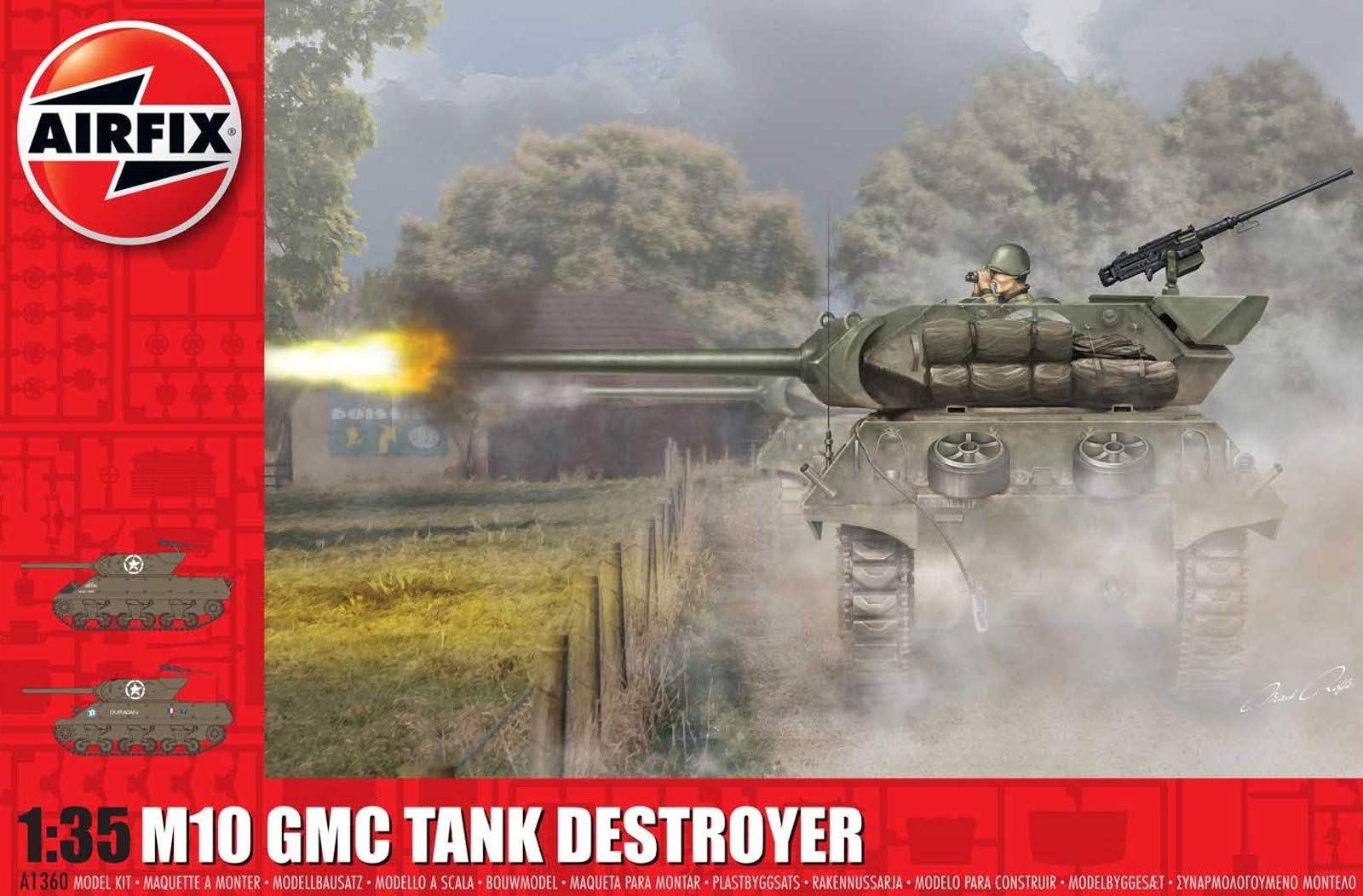 【中古】【非常に良い】エアフィックス 1/35 アメリカ軍 M10 GMC 対戦車自走砲 プラモデル X1360