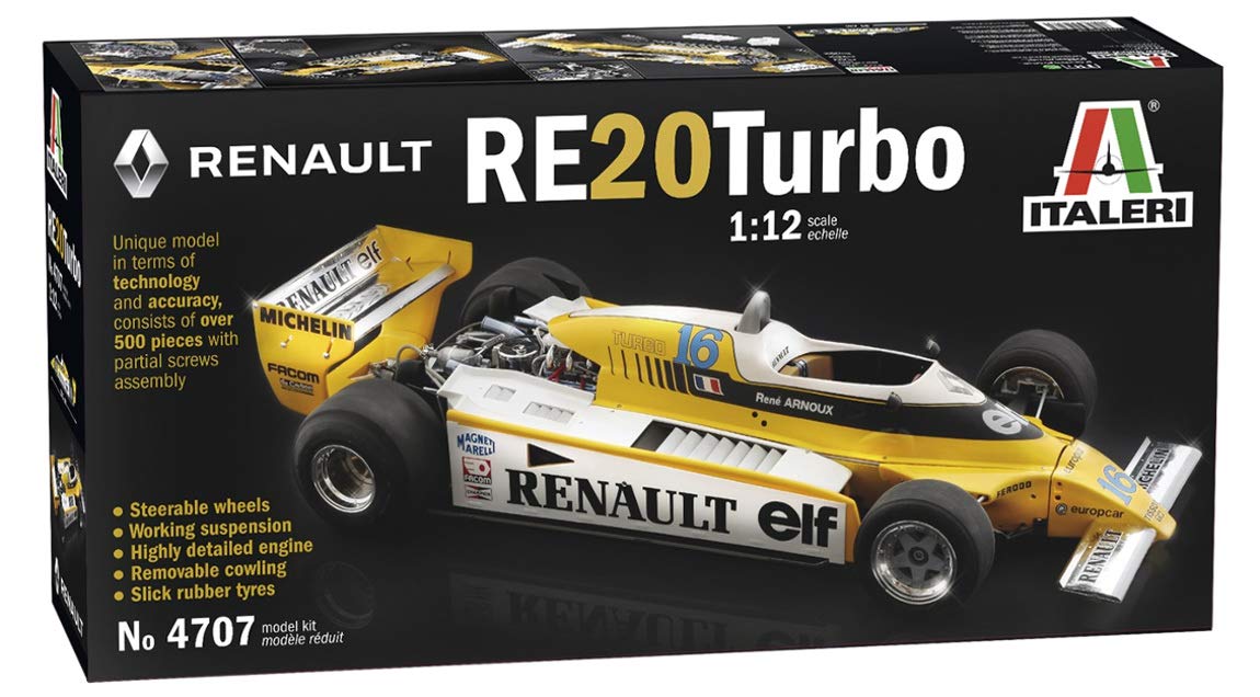 【中古】【人並み外れたに好いたらしい】イタレリ(ITALERI) 1/12 ルノー F1 RE20 ターボ 日本語言いあらわす書付き添い人 プラモデル IT4707