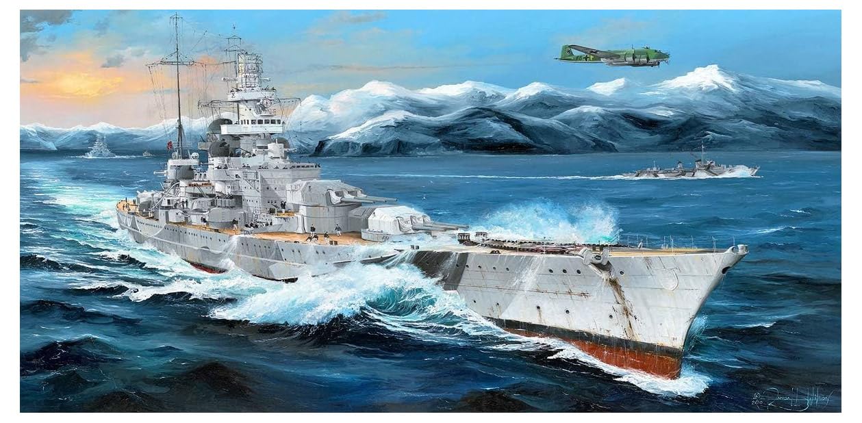 【中古】【非常に良い】トランぺッター 1/200 ドイツ海軍 戦艦 シャルンホルスト プラモデル 03715