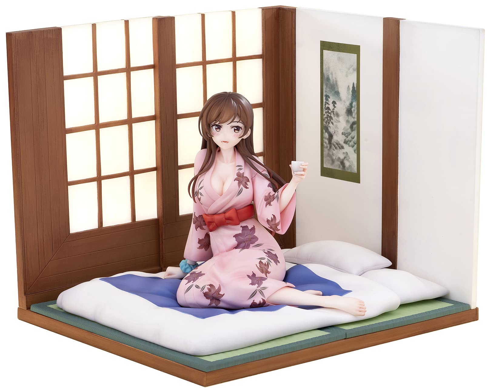 【中古】【非常に良い】BeBox 彼女、お借りします 水原千鶴 浴衣ver. 1/7スケール PVC・ABS製 塗装済み 完成品 フィギュア|スカイマーケットプラス