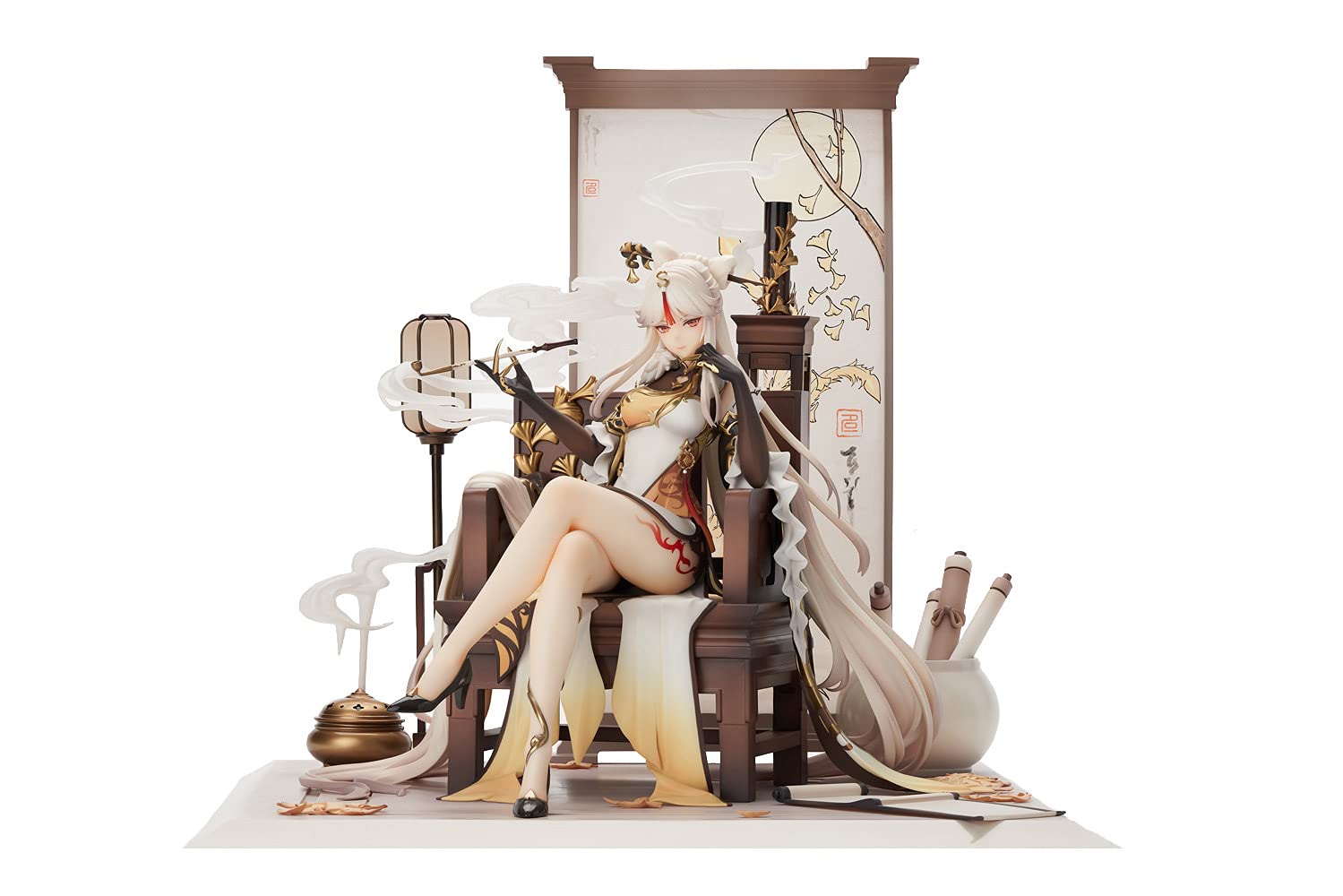 【中古】【非常に良い】miHoYo 原神 凝光[ぎょうこう] 掩月天権Ver. 1/7スケール PVC&ABS製 塗装済完成品フィギュア