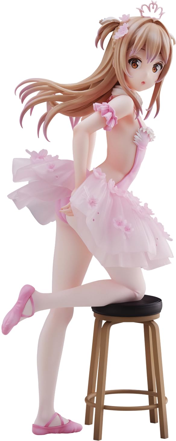 【中古】【非常に良い】Anmiイラスト『フラミンゴバレエ団』後輩ちゃん ノンスケール PVC&ABS製 塗装済み 完成品フィギュア
