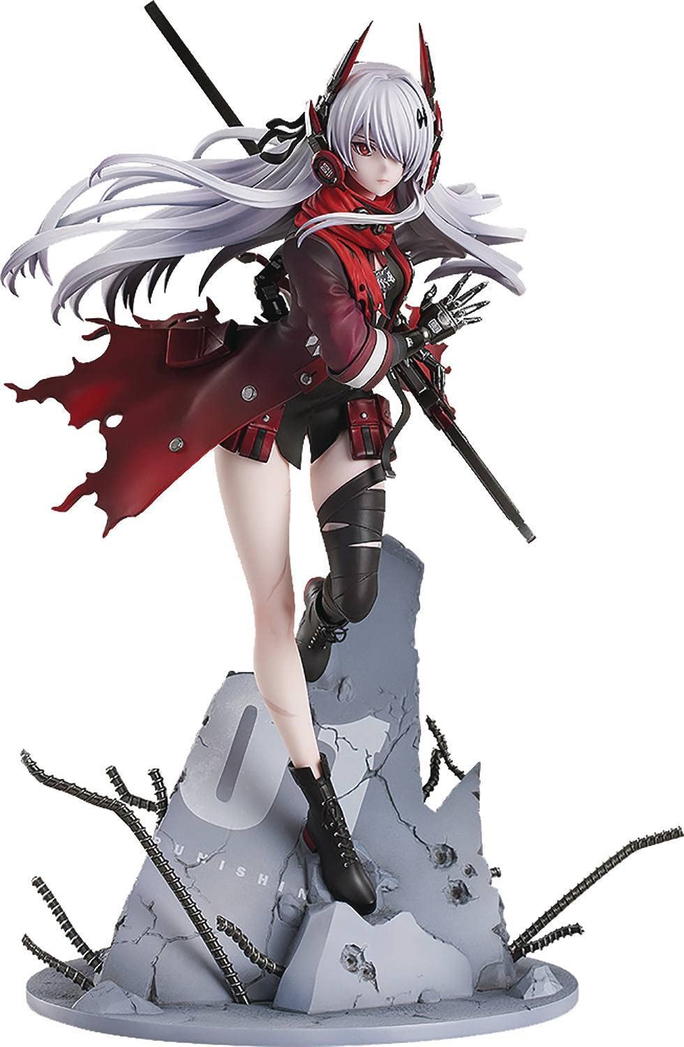 【中古】【非常に良い】パニシング グレイレイヴン ルシア 深淵ノ紅 1/7スケール プラスチック製 塗装済み完成品フィギュア