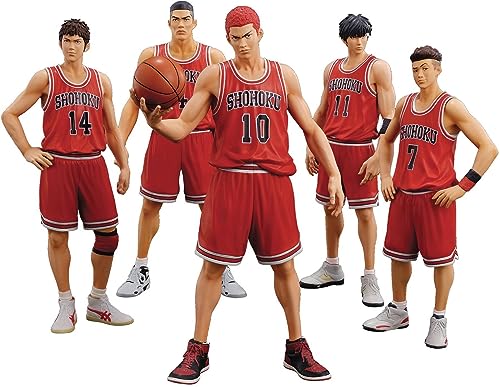 【中古】【非常に良い】エムアイシー DiGiSM One and Only 『SLAM DUNK』 SHOHOKU STARTING MEMBER SET ノンスケール PVC＋ABS製 塗装済み 完成品 フィギュア 5画像