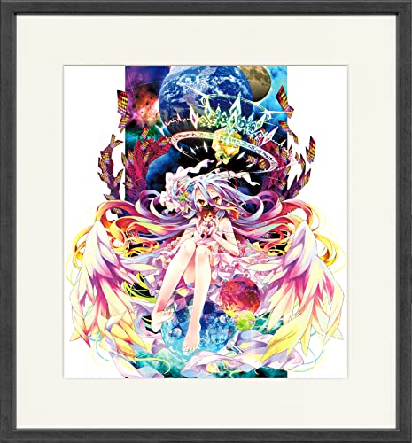 【中古】【非常に良い】KADOKAWA ノーゲーム・ノーライフ10th Anniversary 額装複製原画 白 約W37.7×D3.5×H40.4cm 紙 木製|スカイマーケットプラス