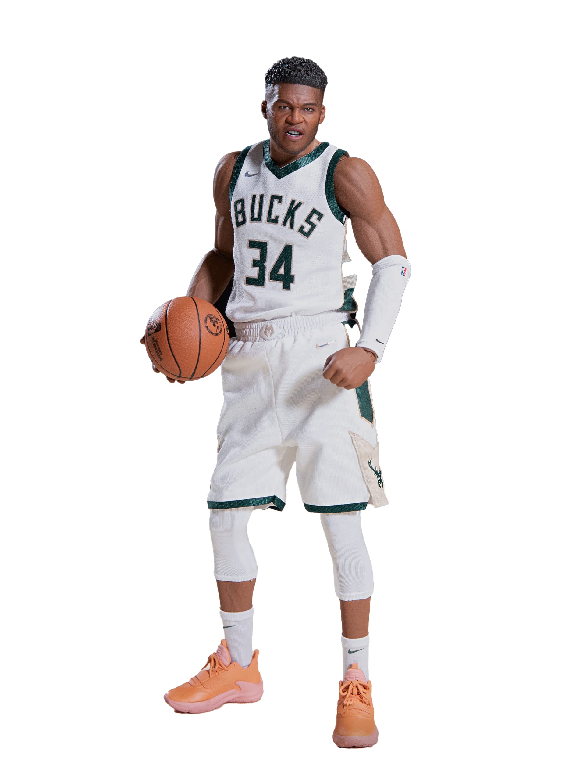 【中古】【非常に良い】リアルマスターピース NBAコレクション ヤニス・アデトクンボ 1/6 コレクティブル フィギュア ホワイト 大 653407