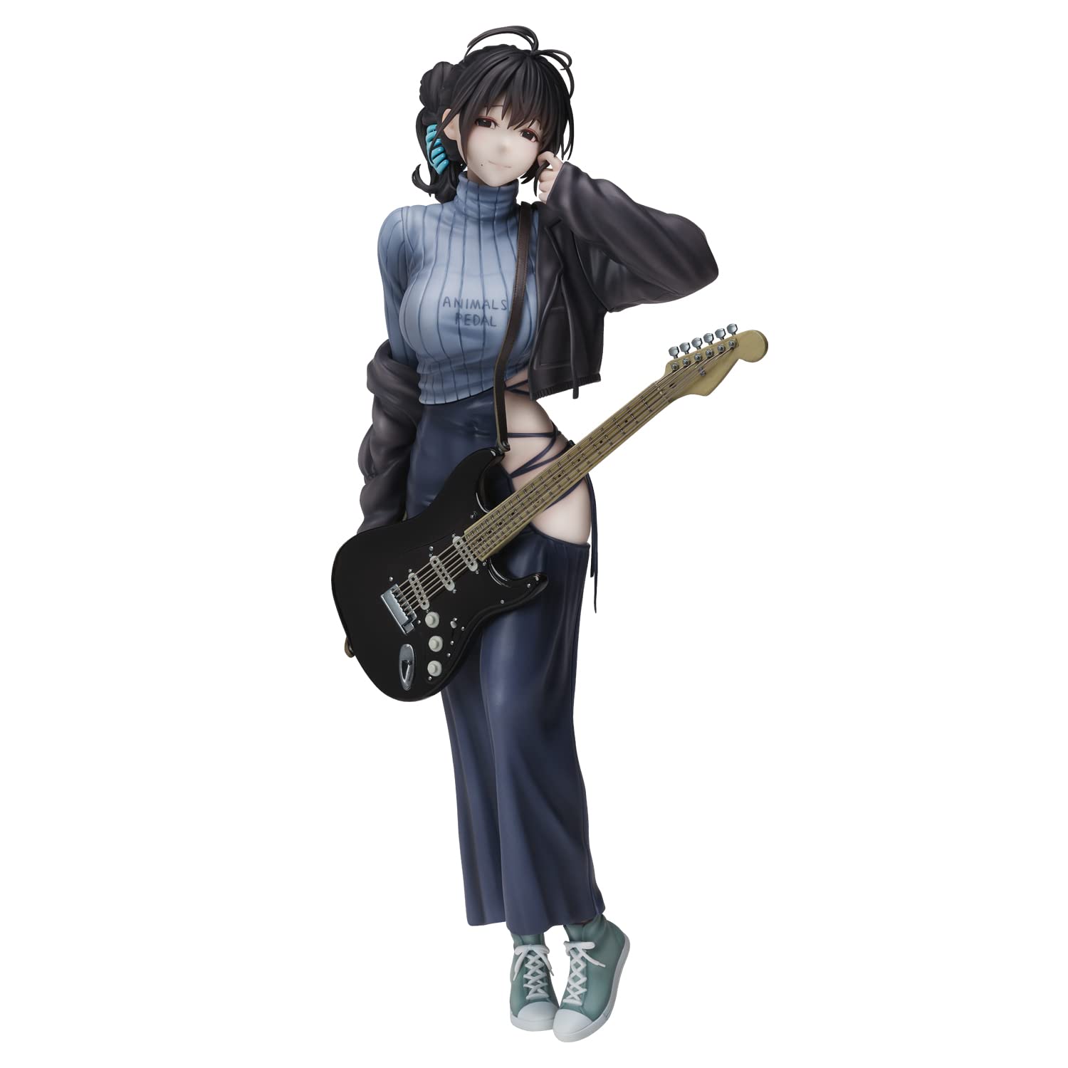 【中古】【非常に良い】ユニオンクリエイティブ(UNION CREATIVE) hitomio拾六イラスト『ギター妹妹（メイメイ） バックレスドレス』 ノンスケール PVC&ABS製 塗装済み 完成品フィギュア