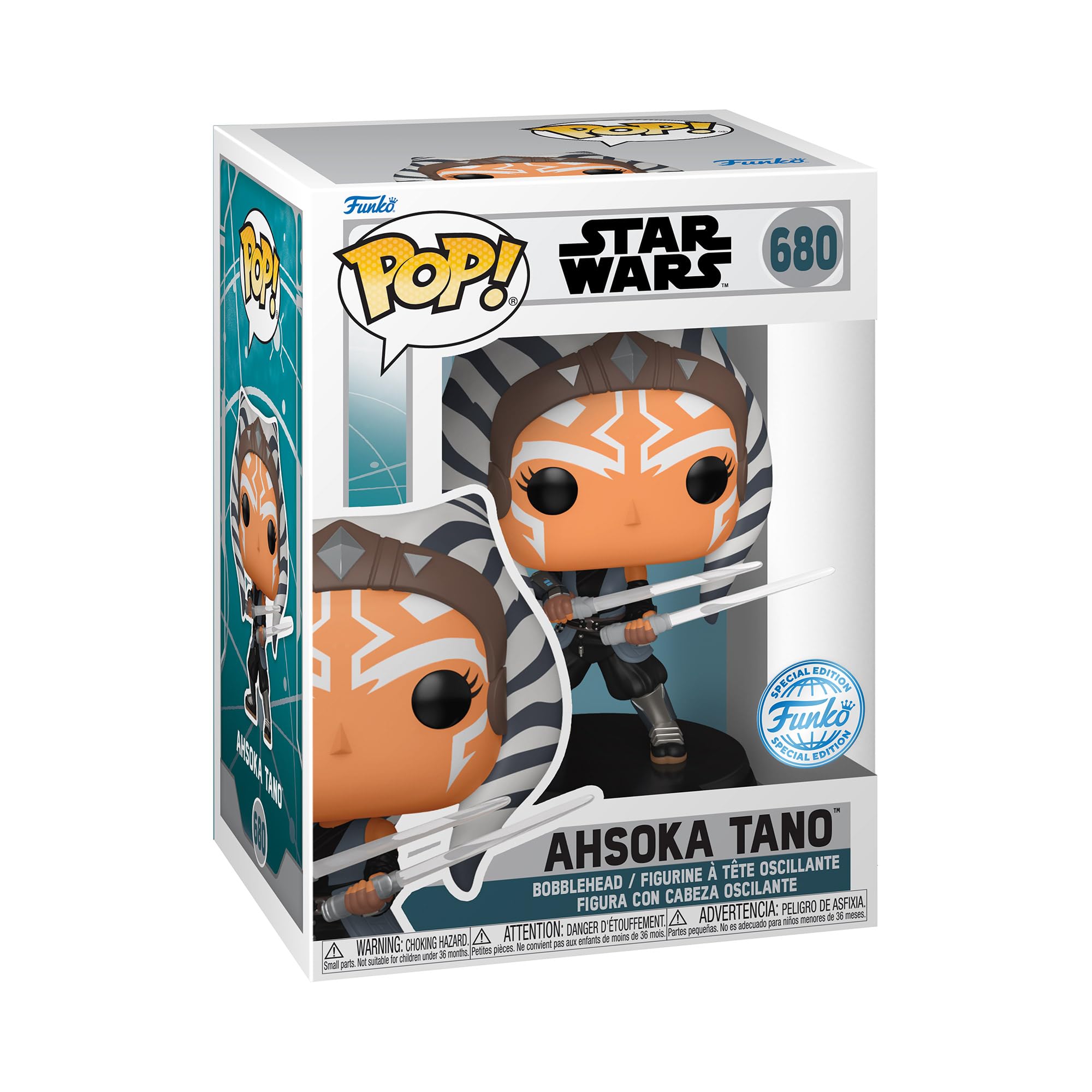 【中古】【非常に良い】スターウォーズ アソーカ タノ (DUAL LIGHTSABERS) フィギュア ファンコ Star Wars Funko POP!