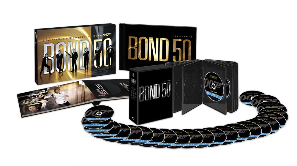 【中古】【非常に良い】007 製作50周年記念版 ブルーレイ BOX 〔〕 [Blu-ray]｜スカイマーケットプラス