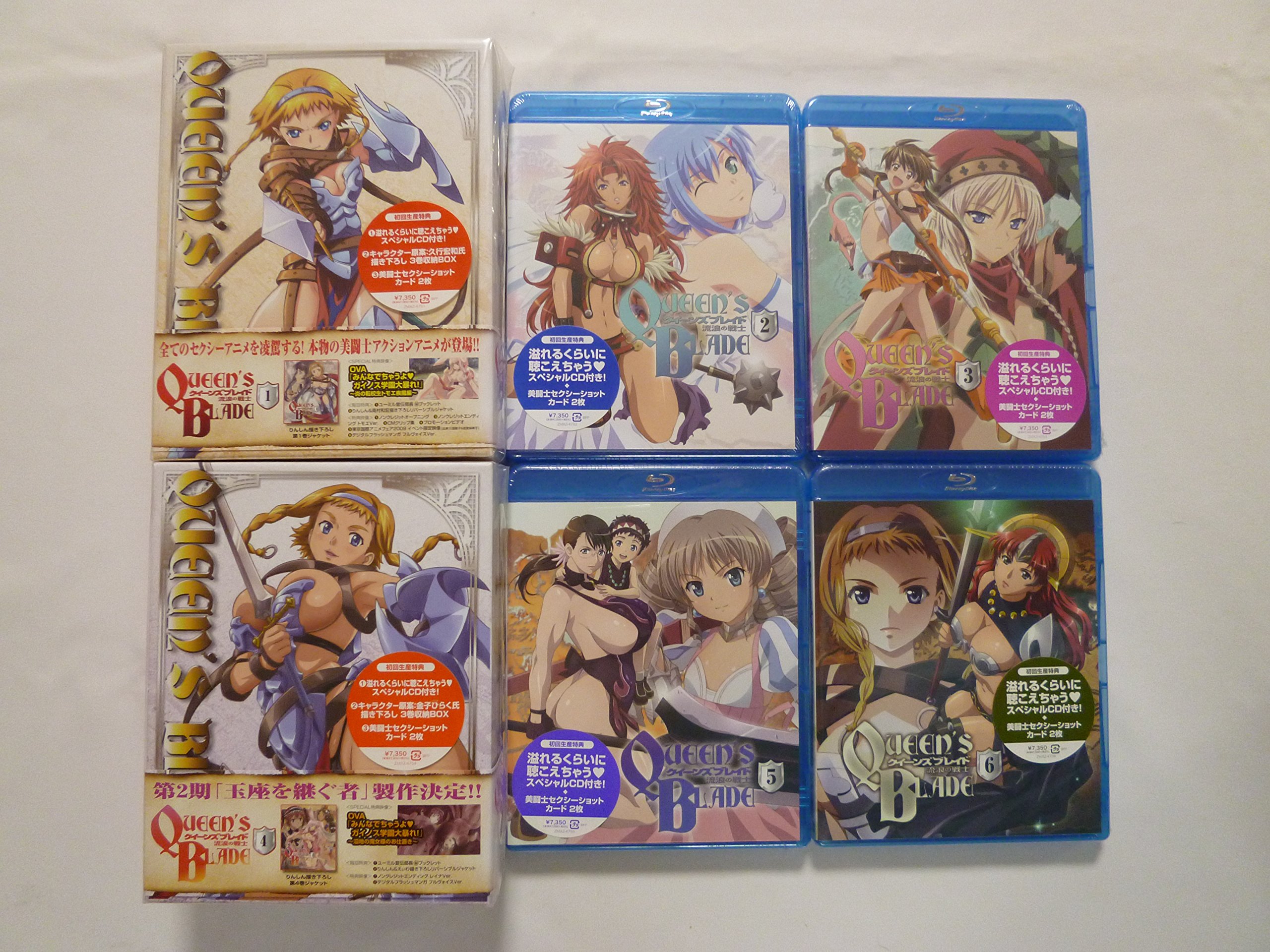 【中古】【非常に良い】クイーンズブレイド 流浪の戦士 全6巻セット [マーケットプレイス Blu-rayセット]｜スカイマーケットプラス