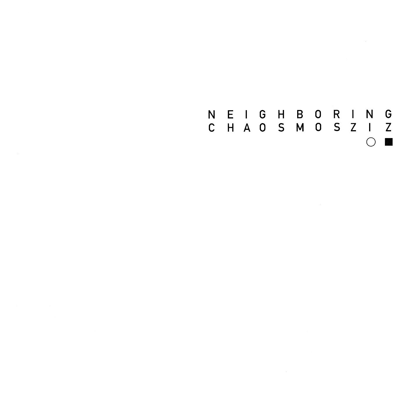 【中古】【非常に良い】NEIGHBORING CHAOSMOS