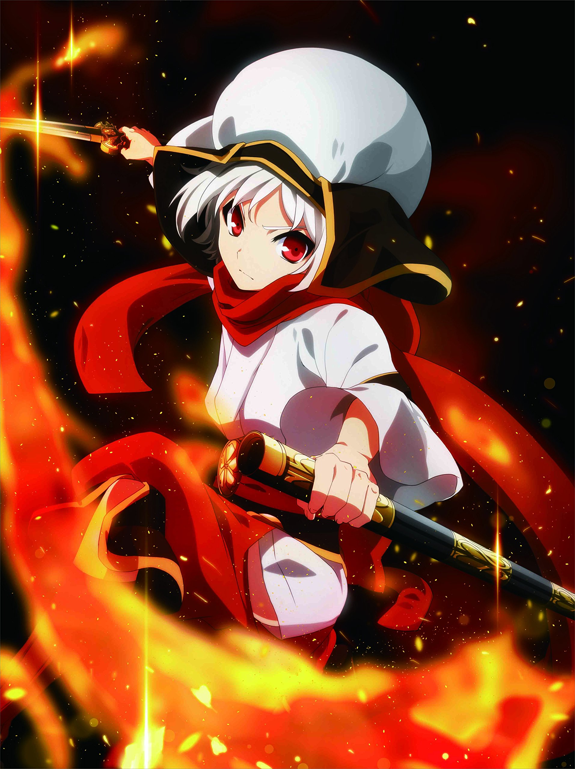 【中古】【非常に良い】ケイオスドラゴン 赤竜戦役 第一夜 Blu-ray 版（イベントチケット優先販売申込み券付き）(早期予約特典:描き下ろし複製ミニ色紙付)(全巻購入特典:「描き下ろし全巻収納BOX」引換シリアルコード